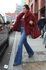 PADMA LAKSHMI Out and About in New York 02/11/2016