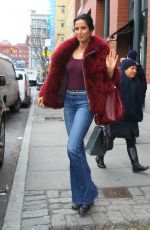 PADMA LAKSHMI Out and About in New York 02/11/2016