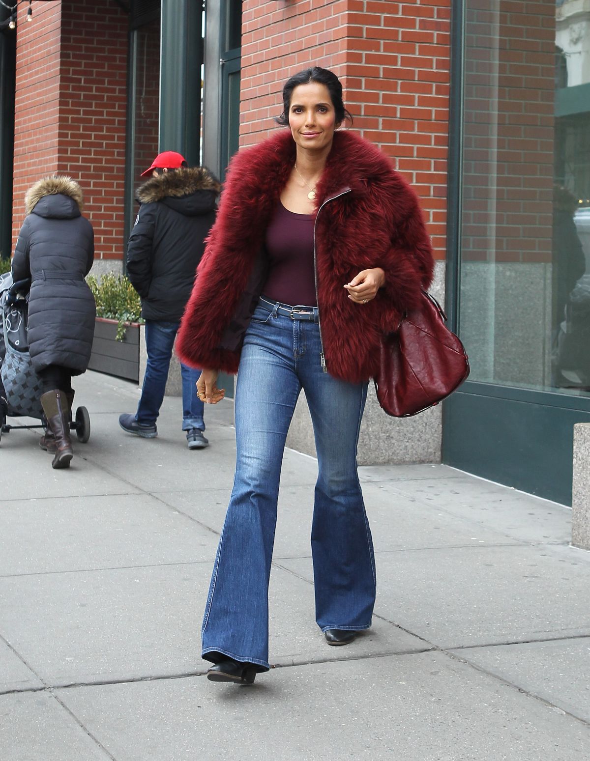 PADMA LAKSHMI Out and About in New York 02/11/2016 – HawtCelebs