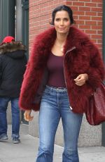 PADMA LAKSHMI Out and About in New York 02/11/2016