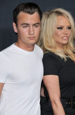 PAMELA ANDERSON at Saint Laurent Fashion Show in Los Angeles 02/10/2016