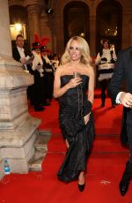 PAMELA ANDERSON Leaves Opera Ball Vienna 2016 at The Grand Hotel 02/04/2016
