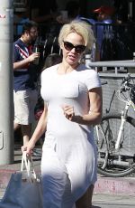 PAMELA ANDERSON Leaves Urth Caffe in West Hollywood 02/10/2016
