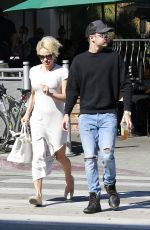 PAMELA ANDERSON Leaves Urth Caffe in West Hollywood 02/10/2016