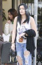 PARIS JACKSON in Ripped Jeans Out Smoking in Los Angeles 01/16/2016
