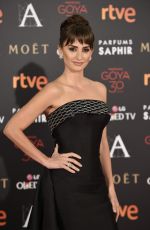 PENELOPE CRUZ at 30th Annual Goya Film Awards in Madrid 02/06/2016