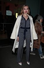 PEYTON LIST at Diane Von Furstenberg Fall 2016 Fashion Shoe in New York 02/14/2016