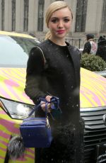 PEYTON LIST at Jeremy Scott Fall 2016 Fashion Show at New York Fashion Week 02/15/2016