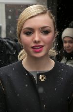 PEYTON LIST at Jeremy Scott Fall 2016 Fashion Show at New York Fashion Week 02/15/2016