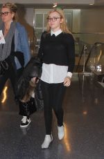 PEYTON LIST at LAX Airport in Los Angeles 02/23/2016