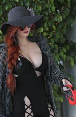 PHOEBE PRICE Walks Her Dog Out in Beverly Hills 02/02/2016
