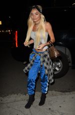PIA MIA PEREZ at Nice Guy in West Hollywood 02/22/2016