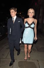 PIXIE LOTT Leaves LFW Gala at Billingsgate Market in London 02/21/2016