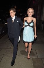 PIXIE LOTT Leaves LFW Gala at Billingsgate Market in London 02/21/2016