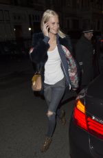 POPPY DELEVINGNE Night Out in London 02/01/2016