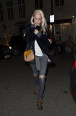 POPPY DELEVINGNE Night Out in London 02/01/2016