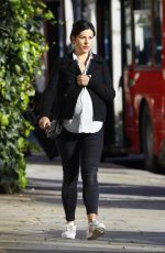 Pregnant AMELIA WARNER Out and About in London 01/28/2016