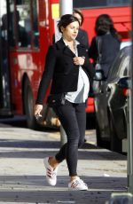 Pregnant AMELIA WARNER Out and About in London 01/28/2016