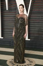Pregnant ANNE HATHAWAY at Vanity Fair Oscar 2016 Party in Beverly Hills 02/28/2016