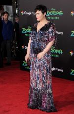 Pregnant GINNIFER GOODWIN at Zootopia Premiere in Hollywood 02/17/2016