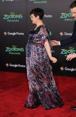 Pregnant GINNIFER GOODWIN at Zootopia Premiere in Hollywood 02/17/2016