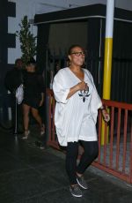 QUEEN LATIFA Arrives at Avalon Nightclub in Hollywood 02/11/2016
