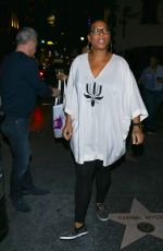 QUEEN LATIFA Arrives at Avalon Nightclub in Hollywood 02/11/2016