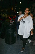 QUEEN LATIFA Arrives at Avalon Nightclub in Hollywood 02/11/2016
