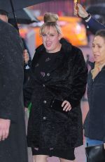 REBEL WILSON Arrives at Good Morning America in New York 02/03/2016
