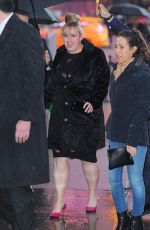 REBEL WILSON Arrives at Good Morning America in New York 02/03/2016