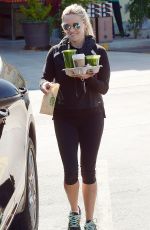 REESE WITHERSPOON in Leggings Out and About in Los Angeles 02/20/2016