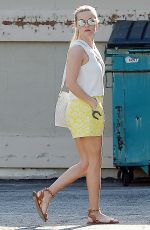REESE WITHERSPOON in Shorts Out in Brentwood 02/20/2016