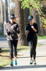 REESE WITHERSPOON Out Jogging in Los Angeles 02/10/2016