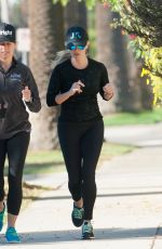 REESE WITHERSPOON Out Jogging in Los Angeles 02/10/2016