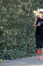 REESE WITHERSPOON Out Jogging in Los Angeles 02/20/2016