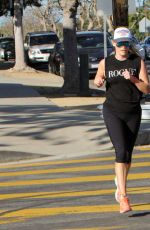REESE WITHERSPOON Out Jogging in Los Angeles 02/20/2016