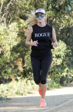 REESE WITHERSPOON Out Jogging in Los Angeles 02/20/2016