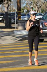 REESE WITHERSPOON Out Jogging in Los Angeles 02/20/2016