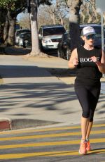 REESE WITHERSPOON Out Jogging in Los Angeles 02/20/2016