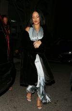 RIHANNA at Via Alloro Restaurant in Los Angeles 02/21/2016