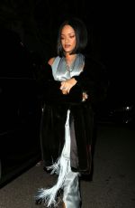 RIHANNA at Via Alloro Restaurant in Los Angeles 02/21/2016