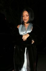 RIHANNA at Via Alloro Restaurant in Los Angeles 02/21/2016