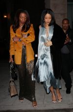 RIHANNA at Via Alloro Restaurant in Los Angeles 02/21/2016