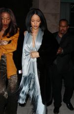 RIHANNA at Via Alloro Restaurant in Los Angeles 02/21/2016