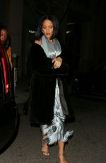 RIHANNA at Via Alloro Restaurant in Los Angeles 02/21/2016