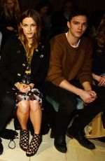 RILEY KEOUGH at Burberry Prorsum Womenswear Catwalk Show at London Fashion Week 02/22/2016