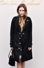RILEY KEOUGH at Burberry Prorsum Womenswear Catwalk Show at London Fashion Week 02/22/2016