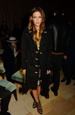 RILEY KEOUGH at Burberry Prorsum Womenswear Catwalk Show at London Fashion Week 02/22/2016