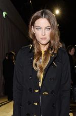 RILEY KEOUGH at Burberry Prorsum Womenswear Catwalk Show at London Fashion Week 02/22/2016