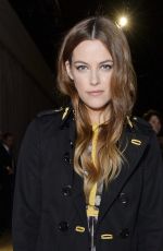 RILEY KEOUGH at Burberry Prorsum Womenswear Catwalk Show at London Fashion Week 02/22/2016
